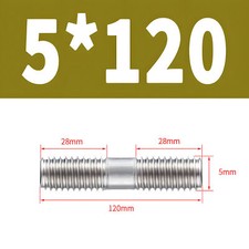 M5 20-250MM DOUBLE END THREADED STUD BAR ROD BOLTS SCREWS A2 304 STAINLESS STEEL