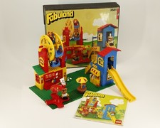 Lego Fabuland 3681 Amusement Park, with instructions and partial packaging