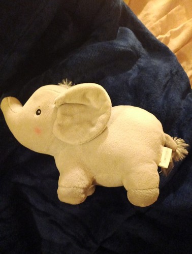 Grey elephant plush - plush, toy