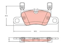 REAR BRAKE PAD SET DISC BRAKE