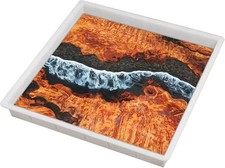 Large Reusable Epoxy Resin Mould 19.5x19.5x3in for River Tables, Boards & DIY