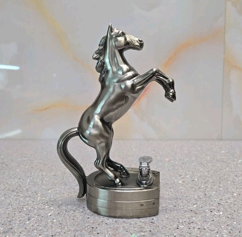 Vintage chrome rearing horse - vintage,