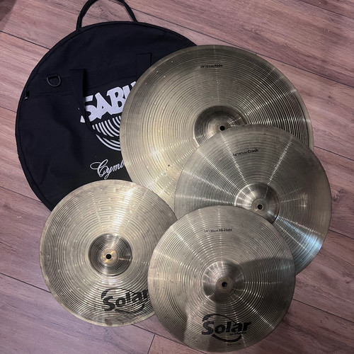 Sabian solar cymbal set with - solar,