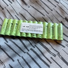 12x Ni-MH AA 1.2v 900mAh Rechargeable Batteries for solar lights