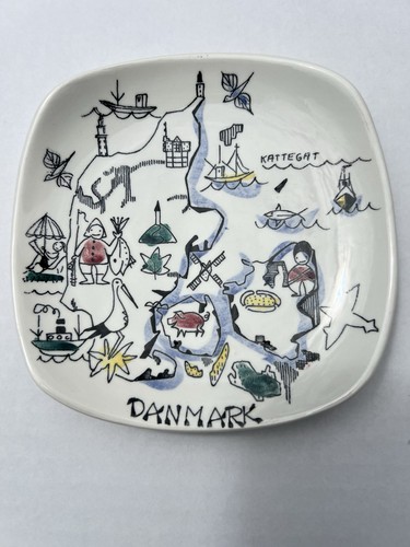 Vintage denmark souvenir plate - vintage,