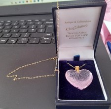 LALIQUE NECKLACE RED ROSES