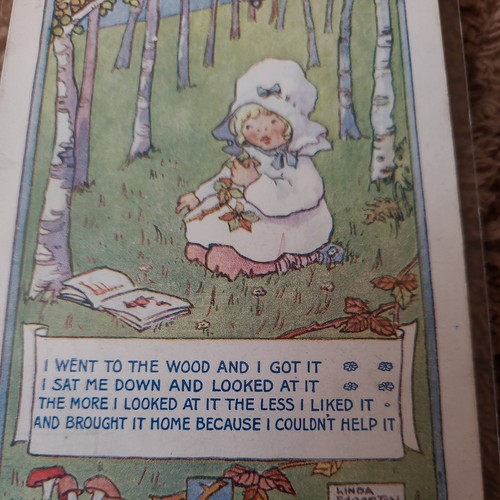 Vintage cute postcard - , by