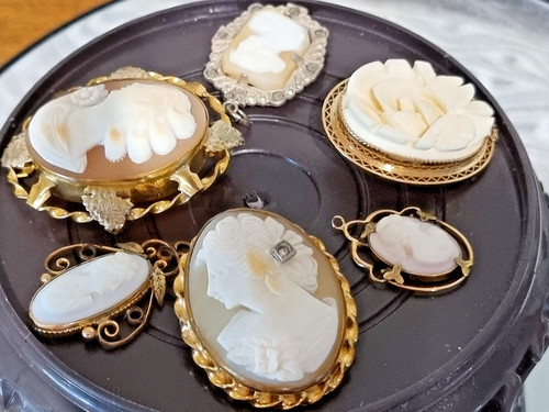 Antique vintage shell cameo - antique,