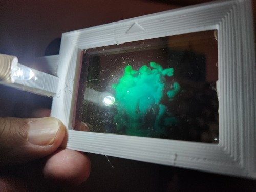 Self lit true hologram of - self-lit, 3d
