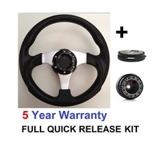 Quick release steering wheel - release,