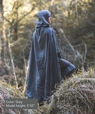 Medieval Hooded Cape Cloak