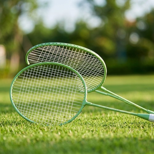 Badminton racket set with - racket,