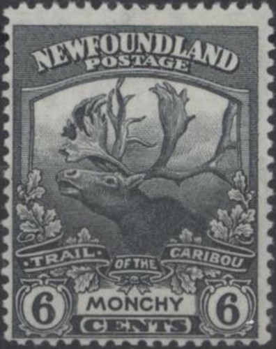 Newfoundland 1912 caribou - newfoundland, 6c