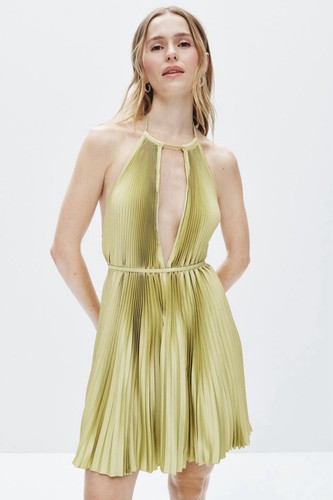 Lidee green boheme mini dress - lidee,