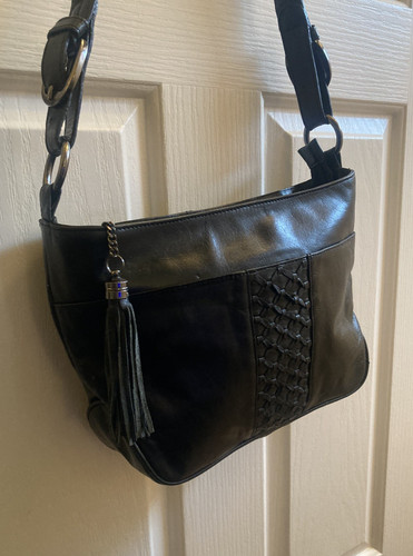 Hotter black leather - black, shoulder
