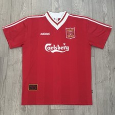 Liverpool 95/96 Home Shirt XXL Adidas Carlsberg Premier League Made in England