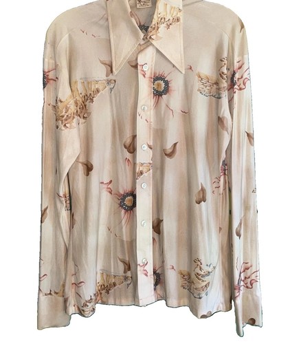 Men vtg 1970s disco - men's, shirt