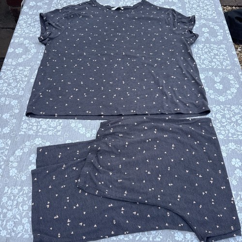 Grey pink heart marks - grey, &
