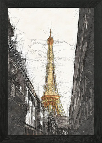 Eiffel tower paris framed - tower,