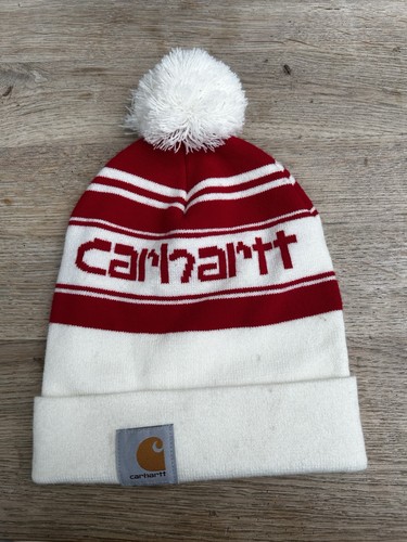 Carhartt red white bobble - &,
