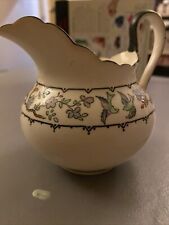 Rare Tuscan Bone China Milk/Cream Jug bird And Flower Design