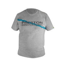 Preston Innovations Grey  Logo T-Shirt Sizes, M, L, XL, 2XL, 3XL