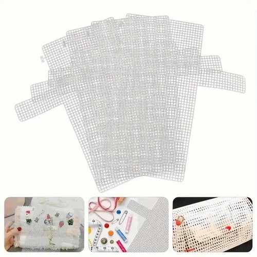 3pcs white mesh plastic - white,
