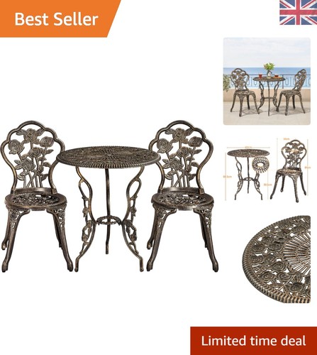 Cast aluminum piece bistro - aluminum,