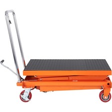 Uimoso Hydraulic Lift Table Cart 770 lbs Manual Double Scissor Lift Table 59"
