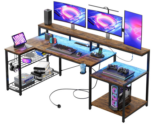 181cm shaped corner desk - 181cm, l