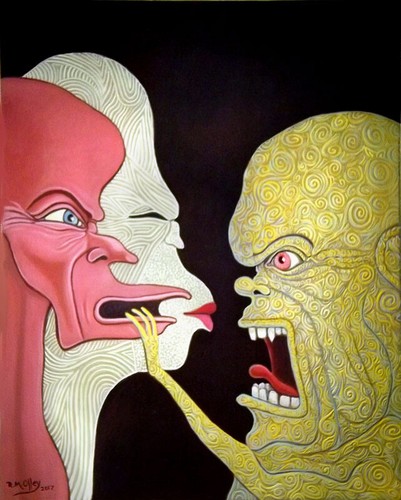 Shut abstract original - up!, an