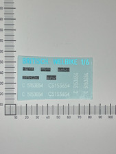 1:6 WW2 Tank Lettering for British Welbike in the Form of Decals for Dragon