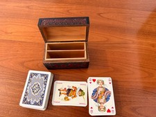 Vintage Hand Carved Playing