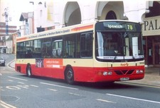 Bus photo P549RNG Eastern Counties Scania Wright Axcess @ Ipswich