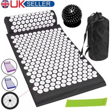 Acupressure Mat with Pillow & Ball Acupuncture Pin Massage Set Neck Pain Relief