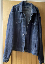 RETRO VINTAGE RARE MENS  BLUE DENIM JACKET TOM WOLFE LARGE 