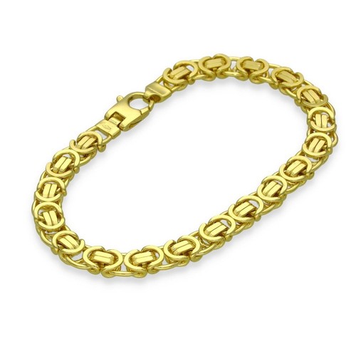 9ct yellow gold byzantine - gold,