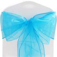 Time to Sparkle 10-100PCS 22x280CM Organza Sashes Chair Cover Bows Sash Wedding