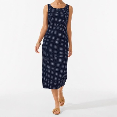Navy polka dot sleeveless - navy,
