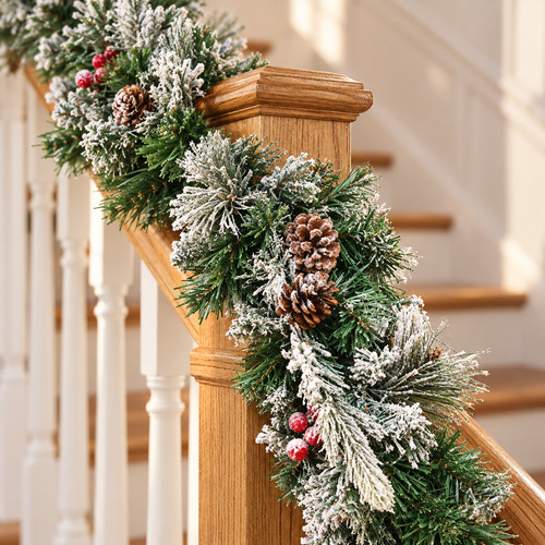 Large christmas garland - christmas,
