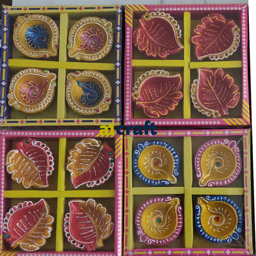 Decorative diwali diya clay - diya,