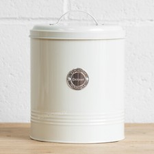 Cream Compost Caddy Metal