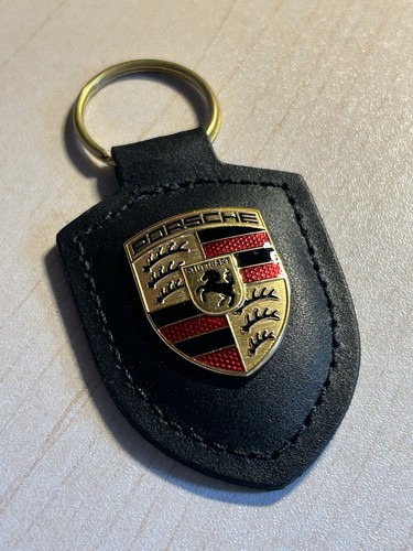 Genuine porsche crest - genuine, black