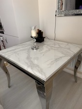 Louis marble table and chairs 