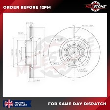 2X BRAKE DISC FOR SKODA