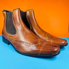 Jones Bootmaker Chelsea Boots - UK12 - Brown Leather - New With Defects