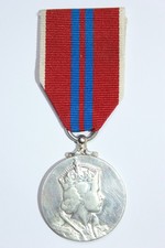Queen Elizabeth II Coronation Medal, 1953 (Silver)