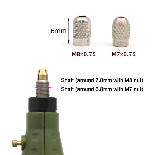 Mini drill brass collet chuck - drill,