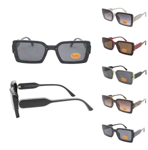 Oversized rectangle sunglasses - oversized,