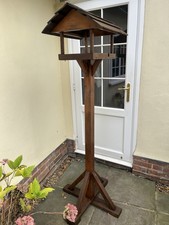 Wooden Bird Table Traditional Garden Feeding Station, Free Standing